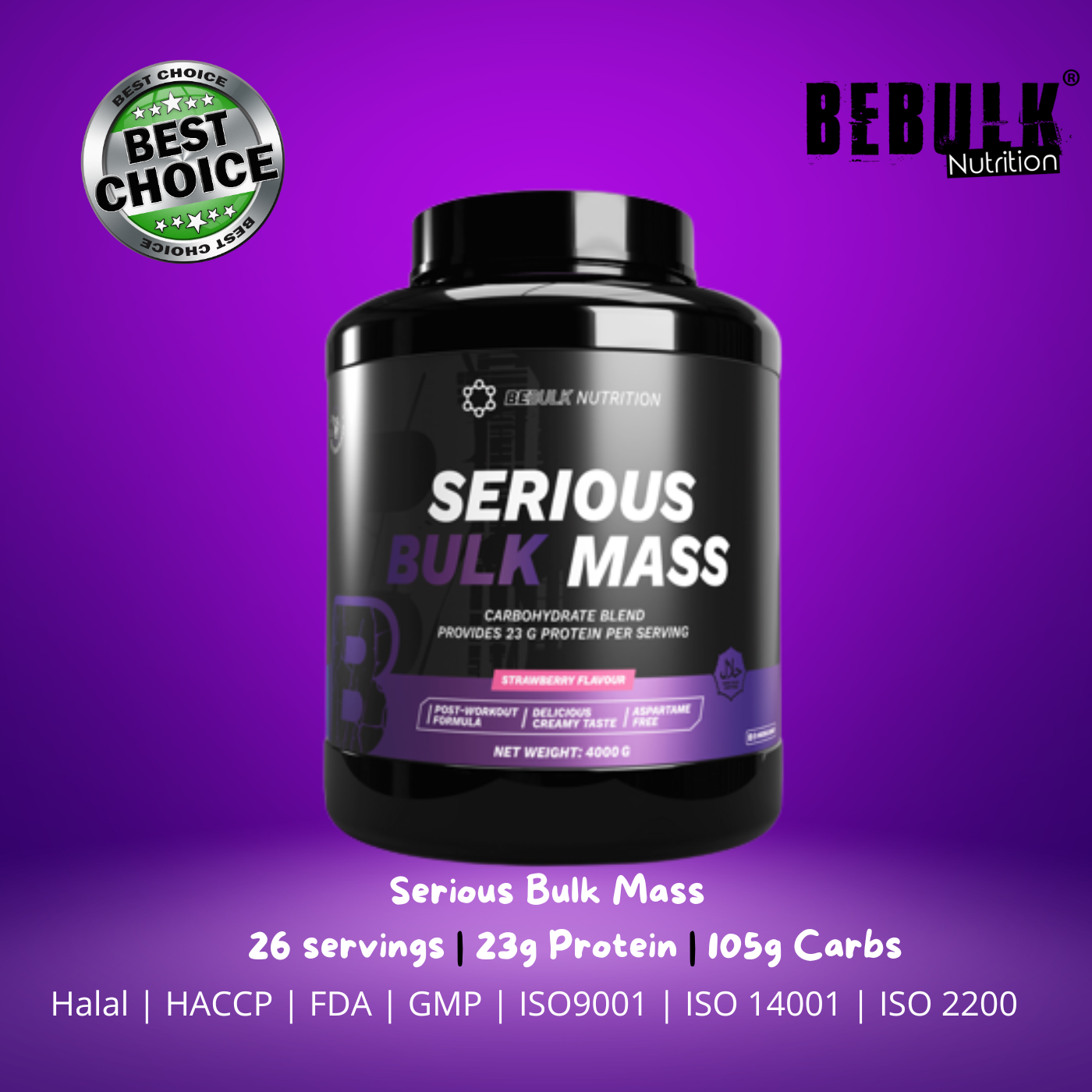 Serious Bulk Mass - BeBulk Nutrition
