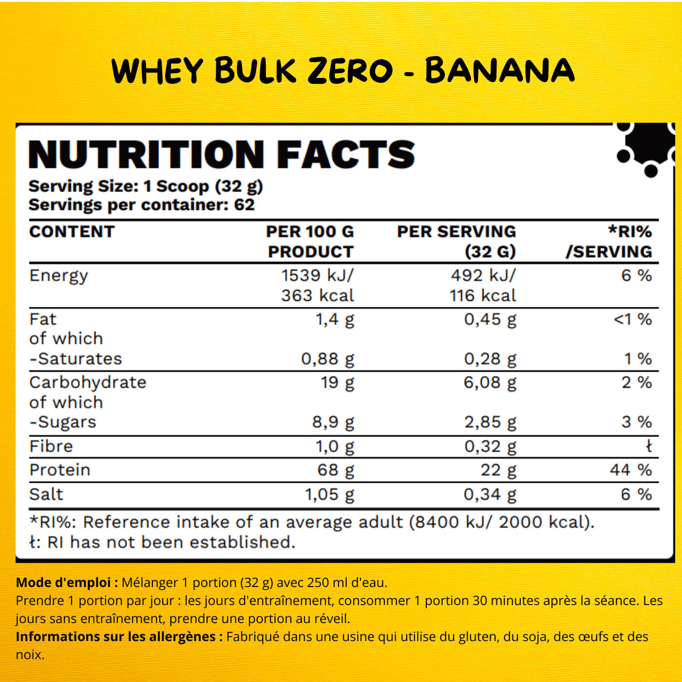 Whey Bulk Zero - BeBulk Nutrition
