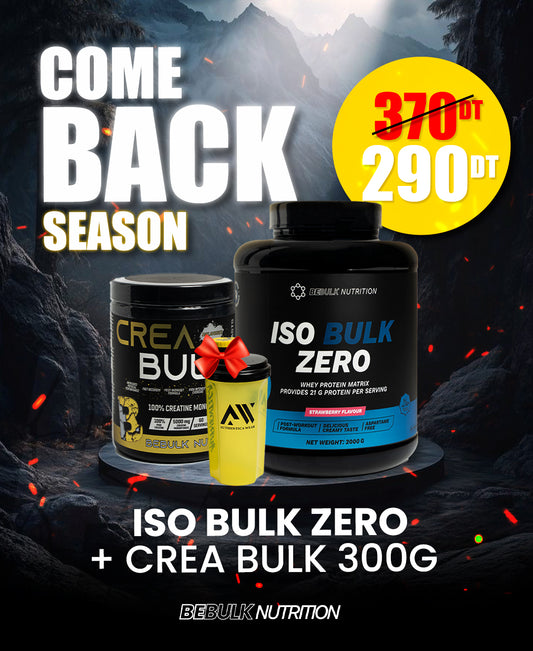 Iso Bulk Zero + Crea Bulk 300G + Shaker gratuite