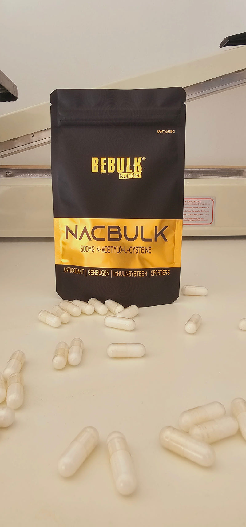 NacBulk - NAC 500 mg - Vegan - BeBulk Nutrition