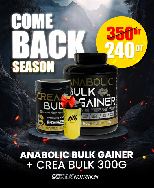 Anabolic Bulk Gainer + Crea Bulk 300G + Shaker gratuite