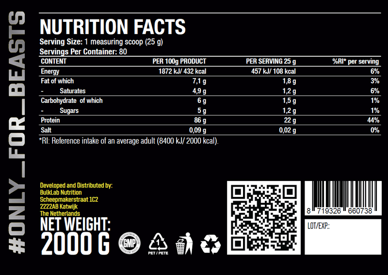 Hydro Pro Whey - BeBulk Nutrition