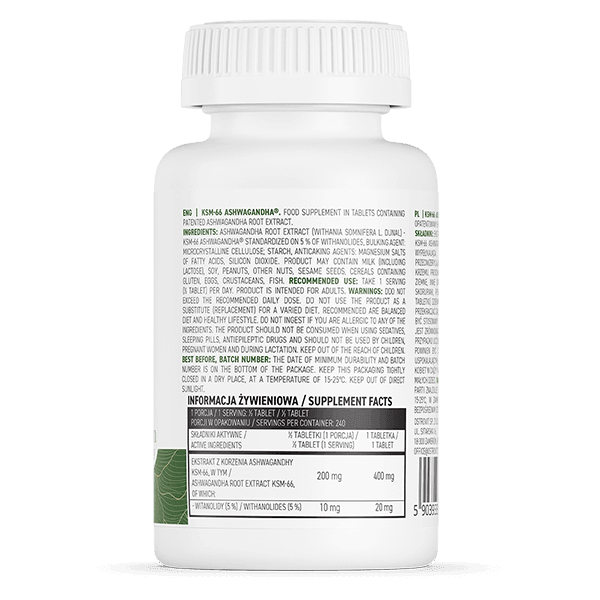 OstroVit KSM-66 Ashwagandha 120 tabletten